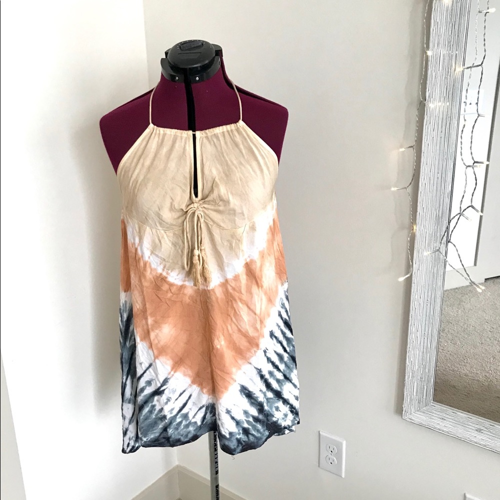 Tie-dye beach dress🧡NWT